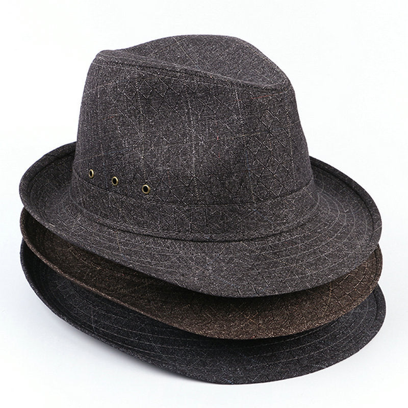 Middle-aged And Elderly Men Fedora Hat Thickened
