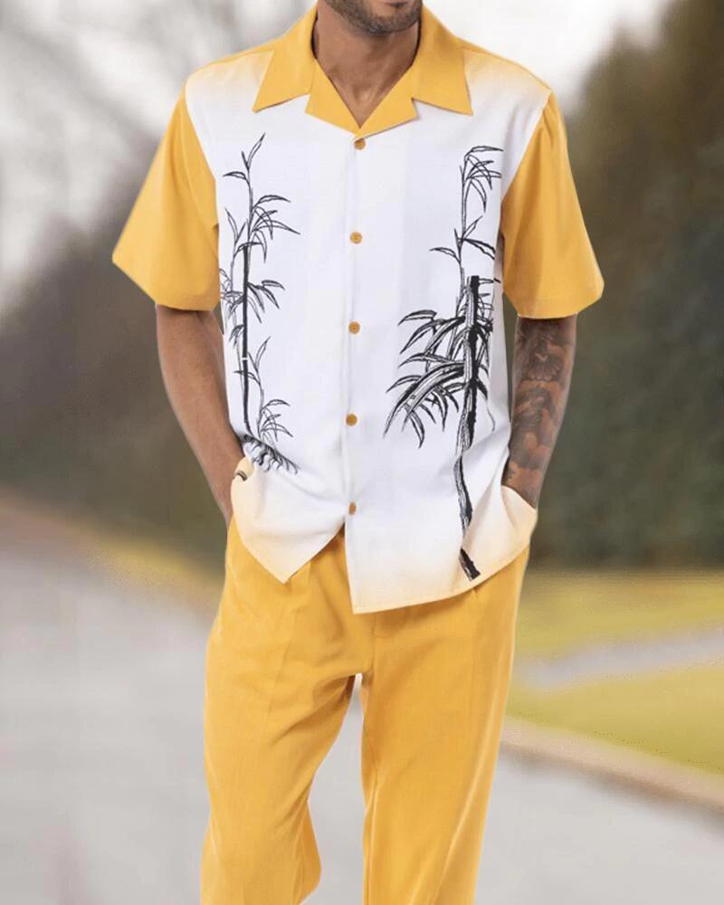 Spring And Summer Leisure Beach Style Shirt Outfit Men